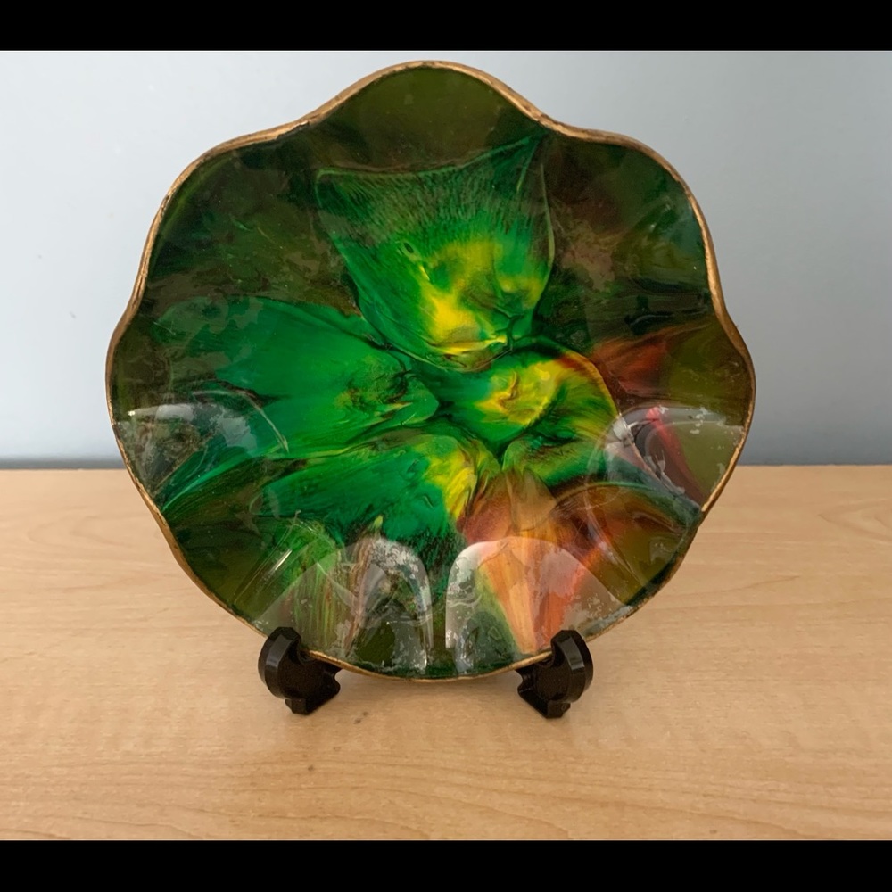 Vintage Seetusee Vintage Canadian Glass Art Bowl